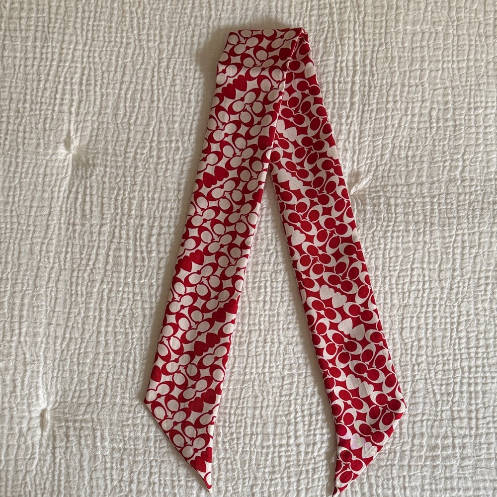 Coach Heart Print Scarf